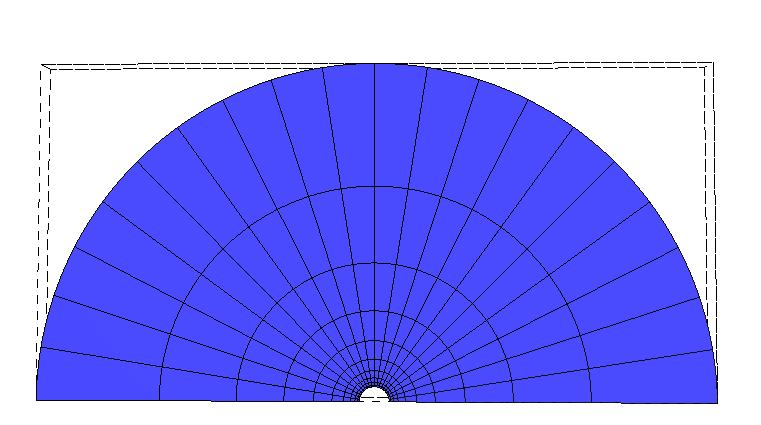 Figure 1: Model geometry. Darcy Equation The fluid flow in the fracture is modelled using the Darcy equation.
