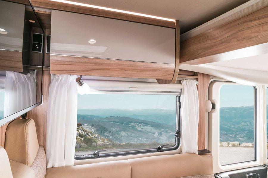 Invändig belysning 100 % LED HYMER-interiörerna övertygar med sin varma