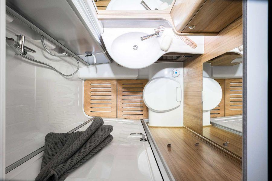 HYMER Exsis-i - Badrumskomfort En plats där du helt enkelt gillar att vistas.