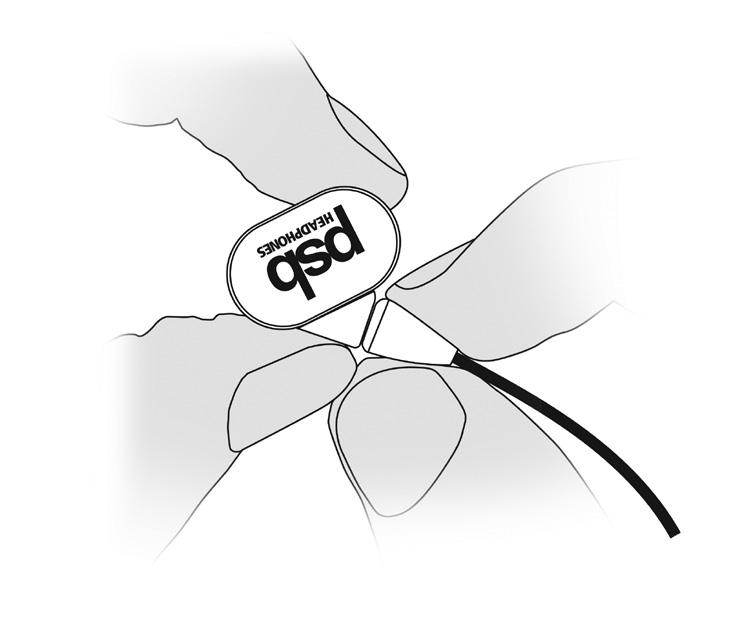 Hur du ansluter och tar loss hörlurarna från kabeln Du kan behöva ta loss kabeln från hörlurarna om du vill använda en annan kabel eller byta ut kabeln om den blir skadad.