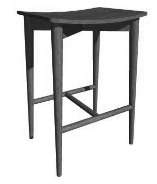 Svart - Black 1 793:- Röd - Red 2 073:- 49 61 35 63 OAK S-051 Pall i ask eller ek. Stool in ash or oak.