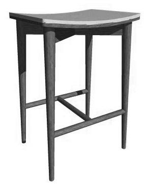 For other colours there is an additional cost, see Conditions. 42 35 60 OAK S-052 60 42 35 Pall i ask eller ek, klädd sits. Stool in ash or oak, upholstered seat.