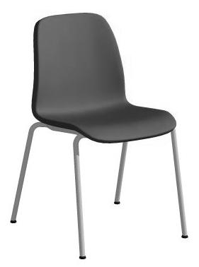 TIMEOUT S-010 51 54 83 Stapelbar stol. Underrede i krom, vitlack (RAL9016) eller svartlack (RAL9005). Stackable chair. Frame in chromium, white (RAL9016) or black (RAL9005) lacquer.