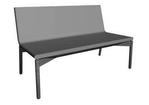 AFTERNOON SA-296 Soffa. Underrede i ek. Sofa. Frame in oak.