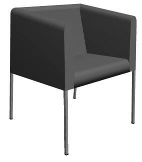 Prisgrupp E - Pricegroup E 12 117:- Prisgrupp F - Pricegroup F 12 555:- Läder - Leather 14 565:- *) Tyg Fabric: 250 cm 41 75 121 59 BOXER KS-178 Fåtölj. Underrede i krom eller silverlackerad metall.