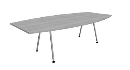 50 + 1 235:- 80 120 210 x 120/80 cm, H 72 cm, tj 2,2 cm DISC HB-5811 Bord i björk-, ekfanér eller vit laminat F2274. Underrede i krom, vit- (RAL9016), svart- (RAL9005) eller silverlackerad metall.