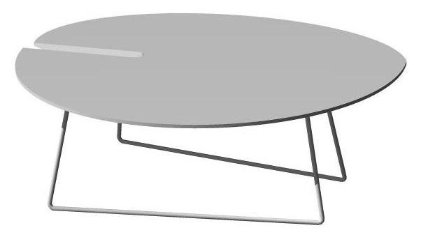 Table with tops in white laminate F2255 and frame in white lacquered metal RAL9003, or tops in graphite-coloured laminate F7837 and frame in graphite-coloured lacquered metal RAL 8019.