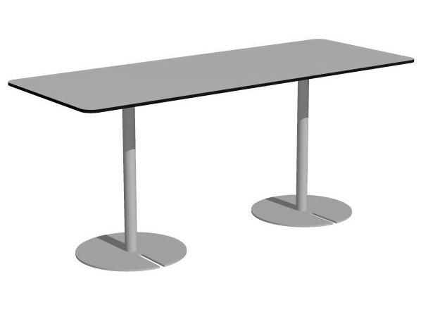 SLITZ LB-690 LB-630 HB-590 HB-990 HB-790 Bord med skiva i björk-, ekfanér (tj 2,2 cm) eller vit F2255 kompakt laminat (tj 1,2 cm). Pelarfot i krom.
