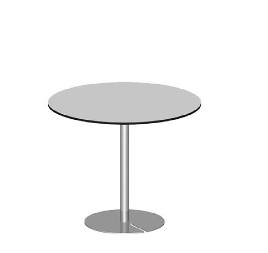 SLITZ LB-694 LB-634 HB-594 HB-994 Bord med skiva i björk-, ekfanér (tj 2,2 cm) eller vit F2255 kompakt laminat (tj 1,2 cm). Pelarfot i krom.