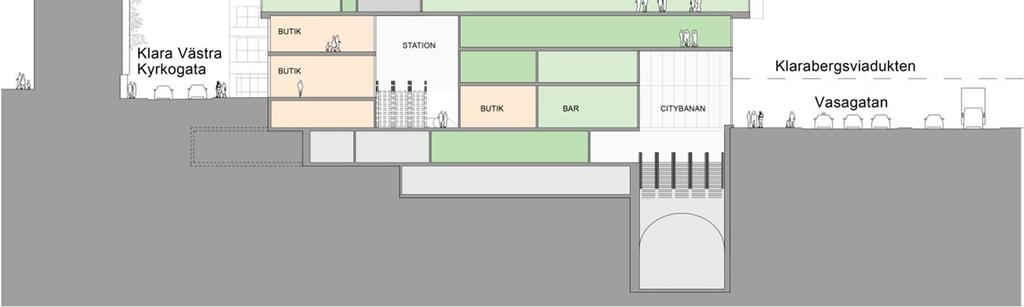 Förslaget innebär att bebyggelsens markplan utökas något jämfört med dagens situation, vilket gör byggnaden något större än idag.
