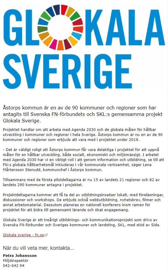 BILAGA 1 GLOKALA