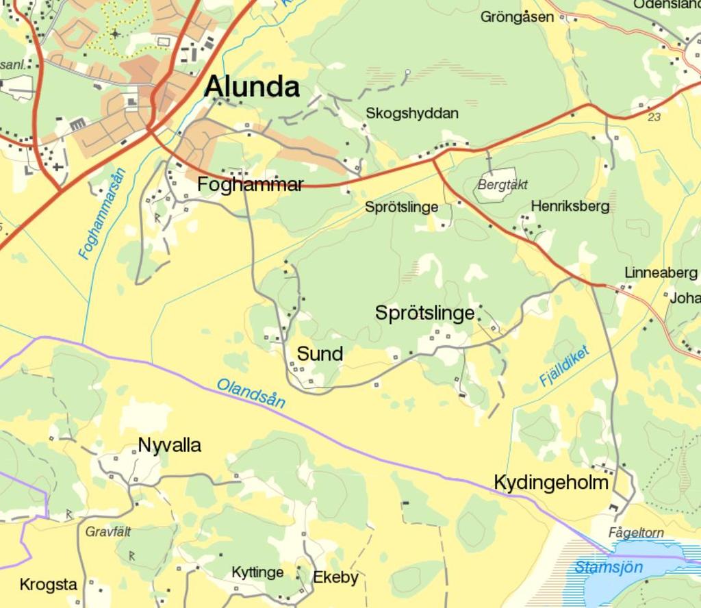 Sida 14 (20) 5 Recipienten (Olandsån) och dess status Olandsån är det största vattendraget i norra Uppland.