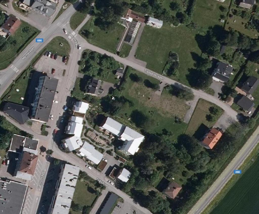 Sida 7 (20) Nedan visas en satellitbild av den aktuella fastigheten och dess närområde. Figur 2. Satellitbild med markerat utredningsområde. 3.
