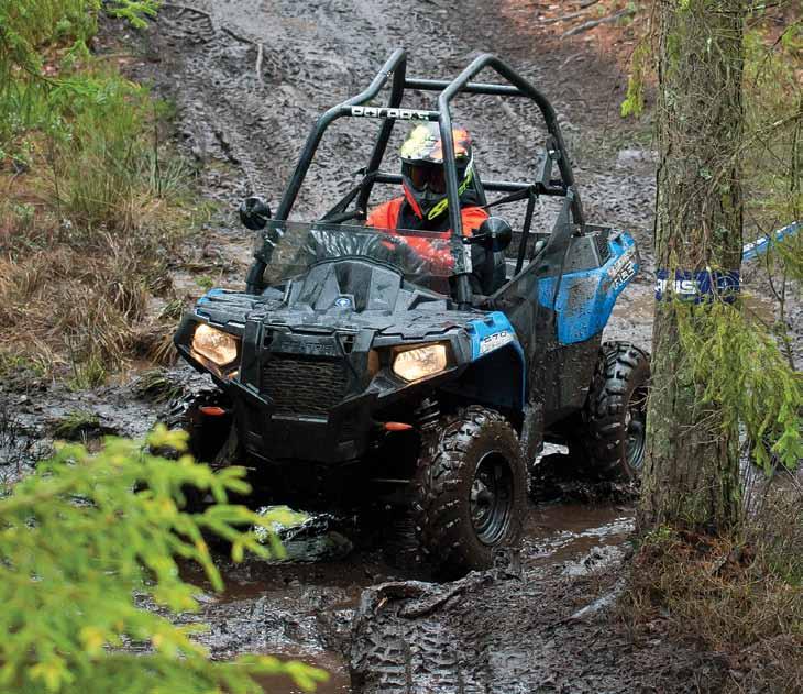 PolarIs ace 570 UTV i miniformat Redan när vi provkörde ACE 325 förutsåg vi att den även skulle komma med Polaris nya 570 motor.