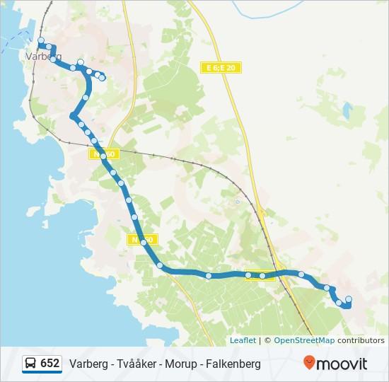 Riktning: Tvååker/Sjukhuset 28 stopp VISA LINJE SCHEMA Varberg Station Komedianten Lorensberg Tjädervägen 652 buss Tidsschema Tvååker/Sjukhuset Rutt Tidtabell: Måndag 06:20-19:40 Tisdag 06:20-19:40