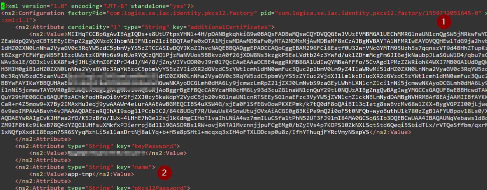 xml och idp2.xml 15. Börja med att döpa om de gamla filerna genom att t.ex ge dem filändelsen.