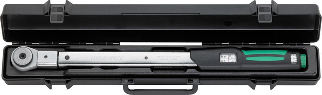 Momentnyckel Manoskop 730N-serien Snabbinställning. Ergonomiskt format handtag. Inget behov av nollställning. Levereras med certifikat. Med utbytbara grepp Artikelnr.
