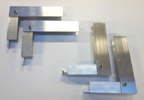 ) Används vid väggmontage för att få ett större avstånd (på 130 mm) mellan luftsolfångare och vägg. Specifikation: 175 x 130 mm.