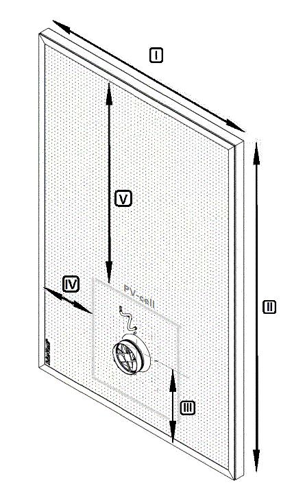 Regulator Kontakt Kontakt Standard Luftsolfångare inkl. väggmonteringssats SolarVenti SV3 (upp til 25 m² golvyta) Ved montage på tak 15 m 2. Dimensioner: 700 x 524 x 55 mm. Inbyggd solcell: 6 W/12 V.