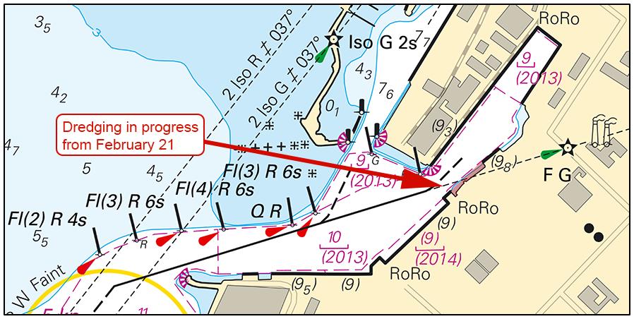 2019-02-21 16 Nr 743 Halmstad hamn Hallands Hamnar. Publ. 21 februari 2019 Skagerrak 13764 Sjökort: 937 Norge. Skagerrak. Oslofjorden. Asmaløy. Fyren Lubbegrunnen.