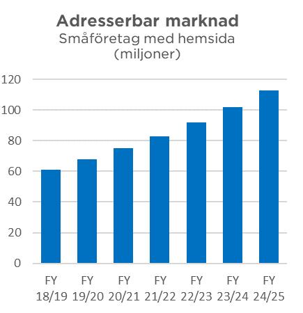 Marknad för ny verksamhet CIRKA 60 MILJONER SMÅFÖRETAG Sonetels nya verksamhet med gratis infrastruktur för kundtjänst i småföretag - med AI stöd - vänder sig primärt till företag med 1-10 anställda.