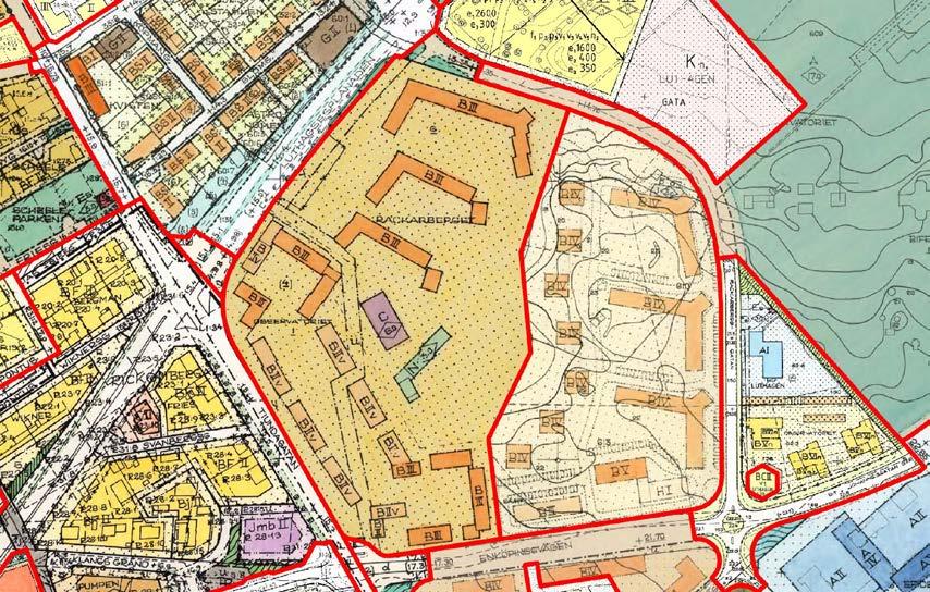 Öp 2010 Planområdet ligger inom stadsväven där förändring förutsätts ske i riktning mot en mer intensiv markanvändning.