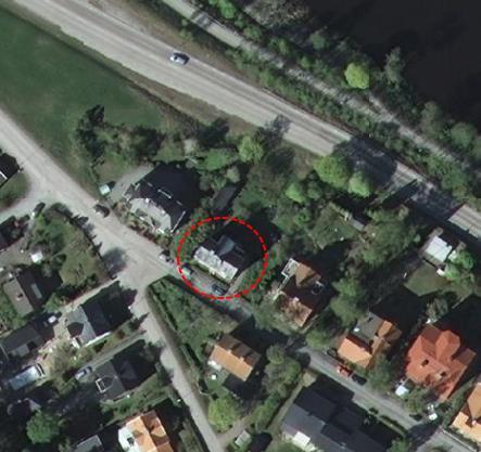 Figur 3 Översiktbild som visar bostadsområdet Byggnaden Byggnaden bestod av 3våningsplan och källare. I källaren fanns teknikutrymme, tvättstuga och förrådsutrymme.