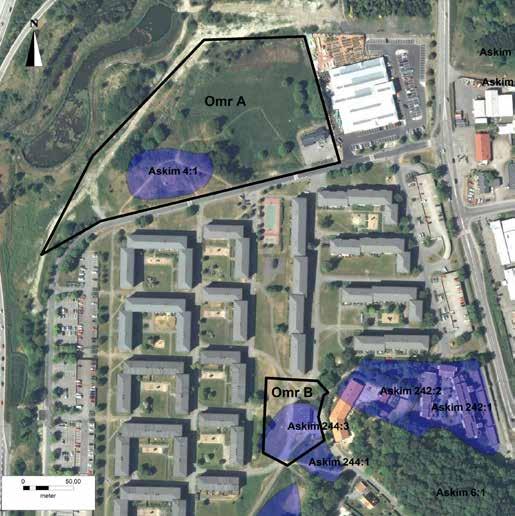 Göteborgs stadsmuseum TOPOGRAFI OCH FORNLÄMNINGSMILJÖ Utredningsområdena A och B (fig.