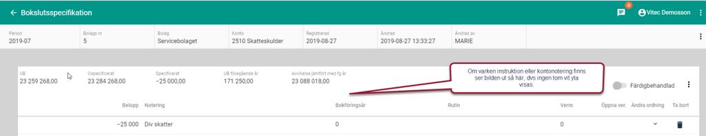 Nyhetsdokument Vitec Ekonomi inkl 3L Pro Version x.72 september 2019 Första kontonoteringen läggs till via menyn.