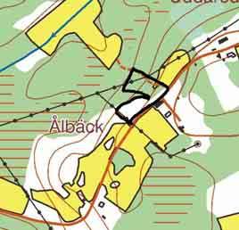 46 ÖPPEN HAGMARK VID ÅLBÄCK Natúrtyp: Öppen hagmark Klassificering: Klass 3 Ekonomiskt kartblad: 6C 4d Storlek:1ha LANDSKAP Se objekt 45.