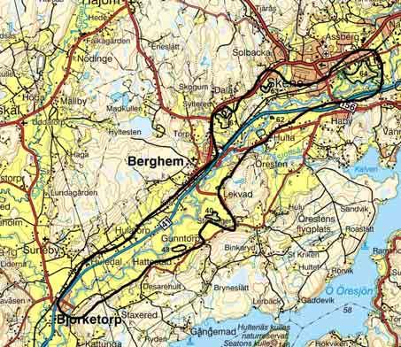 STOROMRÅDE 3 VISKANS RAVINSYSTEM Mellan Örby och Sken har Viskan skurit sig djupt ner i sedimenten och skapat ett imponerande ravinsystem.
