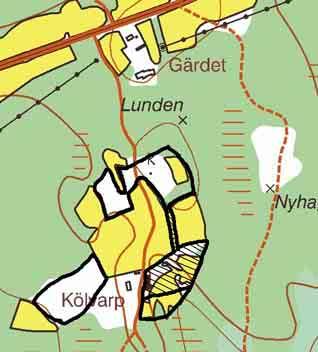 69 HAGMARKER VID KÖLVARP Natúrtyp: Blandlövhage 69:1 Öppen hagmark 69:2 Klassificering: Klass 3 Ekonomiskt kartblad: 6C 5d Storlek:1ha 1ha LANDSKAP BESKRIVNING Kölvarp är ett gammalt torp som i