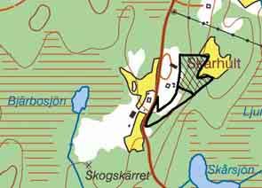 80 FD BJÖRKHAGE VID SKÅRHULT Natúrtyp: Öppen hagmark Klassificering: Klass 3 Ekonomiskt kartblad: 6C 6e Storlek:0,5ha LANDSKAP Se storområde.