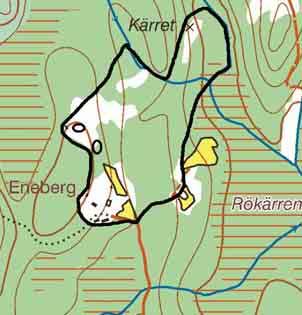 84 FD HACKSLÅTT OCH BETESMARKER VID ENEBERG Natúrtyp: Öppen hagmark, björkhagar och betad skog Klassificering: Klass 3 Ekonomiskt kartblad: 6C 6e Storlek:8ha LANDSKAP Se storområde.