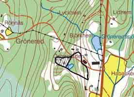 106 HAGMARKER VID GRÖNERED Natúrtyp: Annan träd- och buskbärande hagmark Klassificering: Klass 3 Ekonomiskt kartblad: 6C 8b Storlek:1ha LANDSKAP Grönered ligger i Surtans dalgång i Marks kommuns