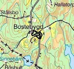3 FD HACKSLÅTT OCH HAGE VID BOSTEBYGD Natúrtyp:Hackslått 3:1 Björkhage 3:2 Klassificering: Utgår Ekonomiskt kartblad: 6C 1c Storlek:0,1ha 1ha LANDSKAP Kommunens
