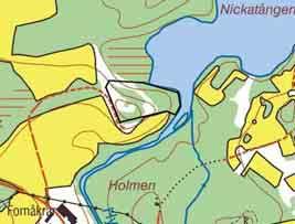 23 BETAD KULLE VID HYLTENÄS Natúrtyp: Blandlövhage Klassificering: Utgår Ekonomiskt kartblad: 6C 3b Storlek:2ha LANDSKAP Hyltenäs ligger på en relativt smal halvö-liknande landområde mitt emellan