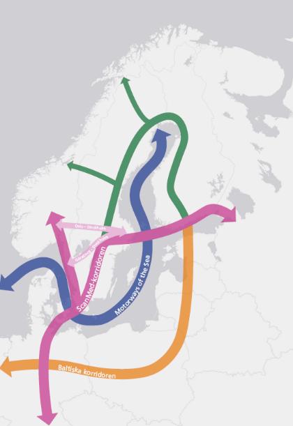 8 (42) GODSSTRATEGI FÖR STOCKHOLMSREGIONEN Karta 3. Storregional godsstruktur för östra Mellansverige. Källa: Stockholms läns landsting (2018d).