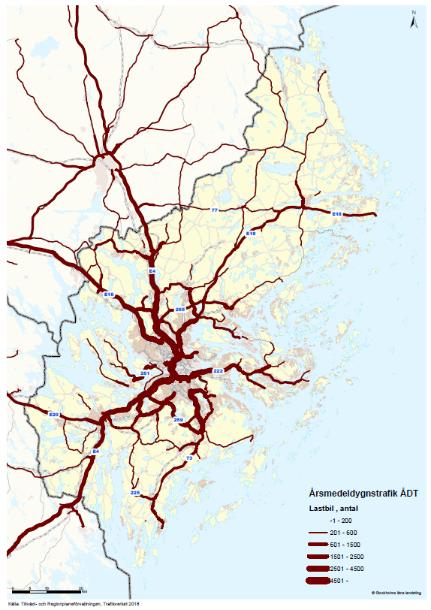 13 (42) GODSSTRATEGI FÖR STOCKHOLMSREGIONEN för omlastning av gods till länets centrala delar finns i Västberga-Årsta, Tomteboda-Solna och Lunda-Spånga.