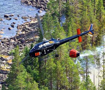 långa anflygningar Stor lokalkännedom Varierande helikoptertyper och storlekar för olika typer av uppdrag Hög beredskap med kompetent personal med