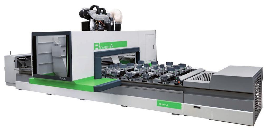 CNC-MASKINER Produktivitet och flexibilitet BIESSE ROVER A 1532/Balkbord/5-axlig BIESSE ROVER A är konfigurerad med balkbord och är framtagen för högsta prestanda och flexibilitet.