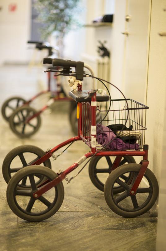 Försäljning Griptång Strumppådragare Metallkäpp/armbågskrycka Isdubb Kryckkäpphållare/Käpparkerare Extra doppsko Korg/bricka till rollator
