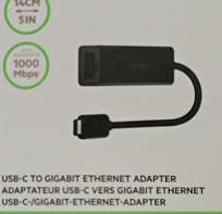 Dessutom behövs 1) Ethernet adapter (om datorn saknar Ethernetport) 2) USB splitter (om datorn inte