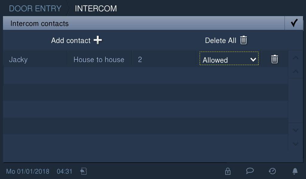 Drift 9.3.5 Återskapa kontakt från blacklist Gå in på "Intercom" - "Blockerad" och klicka på.