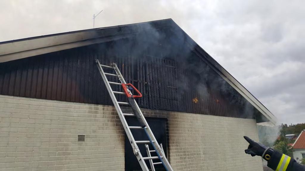 6. Händelse- brandförlopp- insats Larm: Samtal inkommer till SOS via 112 om brand i villa och att det brinner i kök och sprider sig ut genom fönstret till utanförliggande uterum.