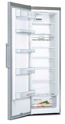 VITVAROR I ROSTFRITT NIVÅ 2 I ROSTFRITT NIVÅ 2 VITVAROR Paketpris: 10 200 kr HBG655CS1S - Underbyggnadsugn, rostfri KSV36FI3P - EasyClean kylskåp 186 cm, rostfritt Volym: 71 l Energieffektivitet A+