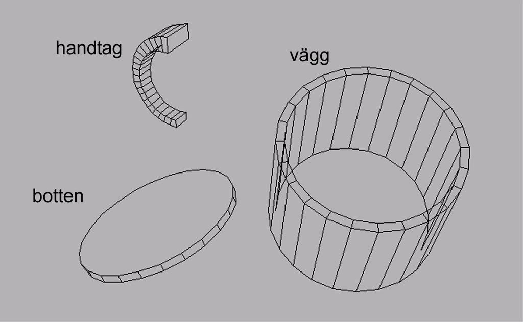 13. Välj Bend och sätt Angle till 180. Nu kan du i Modifier Stack välja Box. Ändra i Height Segs till 1. Vad händer? Ändra tillbaka till 20 igen. 14.