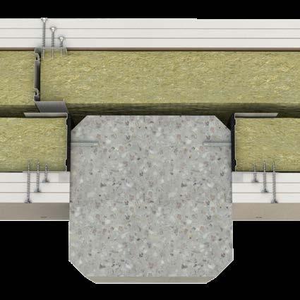 00 mm betong (balken skall hålla minst samma ljud- och brandklass som väggen). Skivorna fästs endast i reglarna min. 0 mm under skenans fläns med Knauf Danogips skruv.