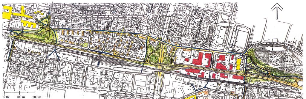 Väg 95/372 i Skellefteå, delen Klockarbergsvägen - Grenvägen.