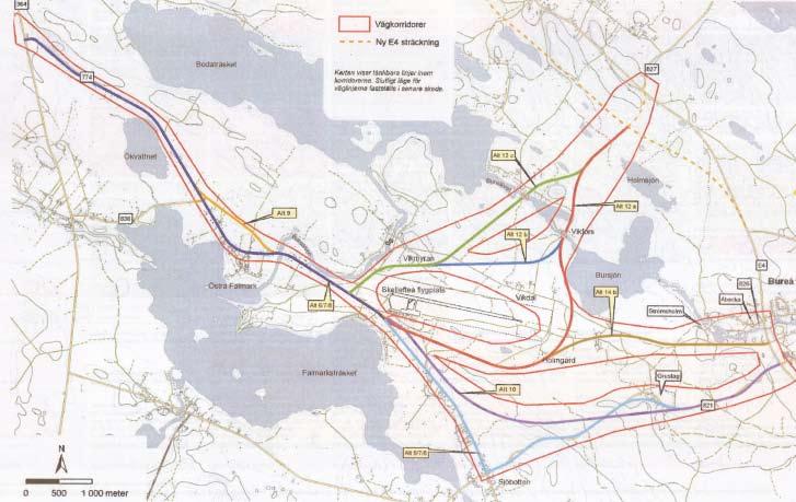 SUNNANÅ Väg till Skellefteå flygplats vägutredning/förslagshandling, mars 2004 Vägutredningen föregicks av en förstudie, vars beslutshandling är daterad december 2002.